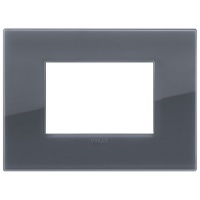 RAMA ORNAMENT 3 MODULE REFLEX SMOKE GREY VIMAR ARKE - RAMA ORNAMENT 3 MODULE REFLEX SMOKE GREY VIMAR ARKE
