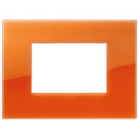 RAMA ORNAMENT 3 MODULE REFLEX ORANGE VIMAR ARKE - RAMA ORNAMENT 3 MODULE REFLEX ORANGE VIMAR ARKE