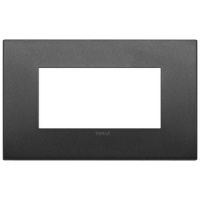 RAMA ORNAMENT 4 MODULE METAL MATT GRAPHITE VIMAR ARKE - RAMA ORNAMENT 4 MODULE METAL MATT GRAPHITE VIMAR ARKE