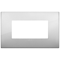 RAMA ORNAMENT 4 MODULE METAL SILVER VIMAR ARKE - RAMA ORNAMENT 4 MODULE METAL SILVER VIMAR ARKE