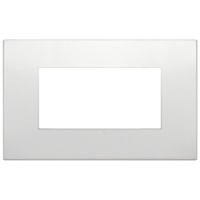 RAMA ORNAMENT 4 MODULE METAL MATT PEARL VIMAR ARKE - RAMA ORNAMENT 4 MODULE METAL MATT PEARL VIMAR ARKE