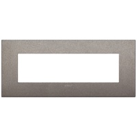 RAMA ORNAMENT 7 MODULE METAL MATT TITANIUM VIMAR ARKE - RAMA ORNAMENT 7 MODULE METAL MATT TITANIUM VIMAR ARKE