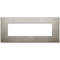 RAMA ORNAMENT 7 MODULE METAL BRUSHED INOX VIMAR ARKE - RAMA ORNAMENT 7 MODULE METAL BRUSHED INOX VIMAR ARKE