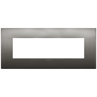 RAMA ORNAMENT 7 MODULE METAL BLACK CHROME VIMAR ARKE - RAMA ORNAMENT 7 MODULE METAL BLACK CHROME VIMAR ARKE
