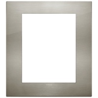 RAMA ORNAMENT 8  MODULE METAL BRUSHED INOX VIMAR ARKE - RAMA ORNAMENT 8  MODULE METAL BRUSHED INOX VIMAR ARKE