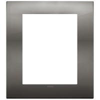 RAMA ORNAMENT 8  MODULE METAL BLACK CHROME VIMAR ARKE - RAMA ORNAMENT 8  MODULE METAL BLACK CHROME VIMAR ARKE