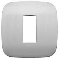 RAMA ORNAMENT 1 MODUL METAL MATT SILVER VIMAR ARKE - RAMA ORNAMENT 1 MODUL METAL MATT SILVER VIMAR ARKE