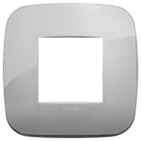 RAMA ORNAMENT 2 MODULE METAL CHROME VIMAR ARKE - RAMA ORNAMENT 2 MODULE METAL CHROME VIMAR ARKE