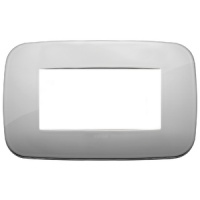 RAMA ORNAMENT 4 MODULE METAL CHROME VIMAR ARKE - RAMA ORNAMENT 4 MODULE METAL CHROME VIMAR ARKE