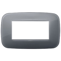 RAMA ORNAMENT 4 MODULE REFLEX SMOKE GREY VIMAR ARKE - RAMA ORNAMENT 4 MODULE REFLEX SMOKE GREY VIMAR ARKE