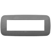 RAMA ORNAMENT 7 MODULE METAL SLATE VIMAR ARKE - RAMA ORNAMENT 7 MODULE METAL SLATE VIMAR ARKE