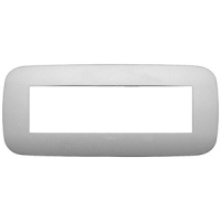 RAMA ORNAMENT 7 MODULE METAL MATT SILVER VIMAR ARKE - RAMA ORNAMENT 7 MODULE METAL MATT SILVER VIMAR ARKE