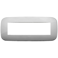 RAMA ORNAMENT 7 MODULE METAL CHROME VIMAR ARKE - RAMA ORNAMENT 7 MODULE METAL CHROME VIMAR ARKE