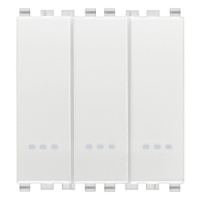 INTRERUPATOR MODULAR CAP-SCARA TRIPLU ALB 2 MODULE VIMAR EIKON - INTRERUPATOR MODULAR CAP-SCARA TRIPLU ALB 2 MODULE VIMAR EIKON