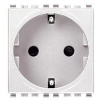 PRIZA MODULARA 2P+T 16A STANDARD GERMAN 2 MODULE VIMAR EIKON ALBA - PRIZA MODULARA 2P+T 16A STANDARD GERMAN 2 MODULE VIMAR EIKON ALBA