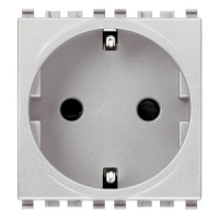 PRIZA MODULARA 2P+T 16A STANDARD GERMAN GRI VIMAR EIKON - PRIZA MODULARA 2P+T 16A STANDARD GERMAN GRI VIMAR EIKON