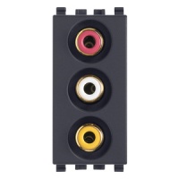 PRIZA MODULARA RCA GRI ANTRACIT VIMAR EIKON - PRIZA MODULARA RCA GRI ANTRACIT VIMAR EIKON