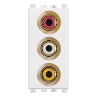 PRIZA MODULARA RCA ALB VIMAR EIKON - PRIZA MODULARA RCA ALB VIMAR EIKON