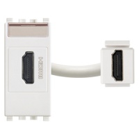 PRIZA MODULARA HDMI KEYSTONE ALB EIKON - PRIZA MODULARA HDMI KEYSTONE ALB EIKON