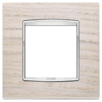 RAMA ORNAMENT 2 MODULE WOOD WHITE OAK EIKON CHROME - RAMA ORNAMENT 2 MODULE WOOD WHITE OAK EIKON CHROME