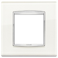 RAMA ORNAMENT 2 MODULE GLASS WHITE ICE EIKON CHROME - RAMA ORNAMENT 2 MODULE GLASS WHITE ICE EIKON CHROME