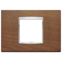 RAMA ORNAMENT 2 MODULE CENTRALE WOOD ITALIAN WALNUT EIKON CHROME - RAMA ORNAMENT 2 MODULE CENTRALE WOOD ITALIAN WALNUT EIKON CHROME