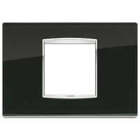 RAMA ORNAMENT 2 MODULE CENTRALE GLASS BLACK ICE EIKON CHROME - RAMA ORNAMENT 2 MODULE CENTRALE GLASS BLACK ICE EIKON CHROME