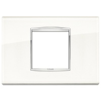 RAMA ORNAMENT 2 MODULE CENTRALE GLASS WHITE ICE EIKON CHROME - RAMA ORNAMENT 2 MODULE CENTRALE GLASS WHITE ICE EIKON CHROME