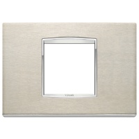 RAMA ORNAMENT 2 MODULE CENTRALE INOX BRUSHED STEEL EIKON CHROME - RAMA ORNAMENT 2 MODULE CENTRALE INOX BRUSHED STEEL EIKON CHROME