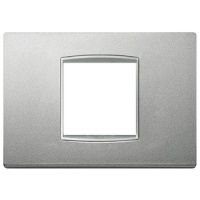 RAMA ORNAMENT 2 MODULE CENTRALE BRIGHT MATT SILVER EIKON TOTAL LOOK - RAMA ORNAMENT 2 MODULE CENTRALE BRIGHT MATT SILVER EIKON TOTAL LOOK