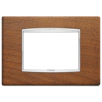 RAMA ORNAMENT 3 MODULE WOOD ITALIAN WALNUT EIKON CHROME - RAMA ORNAMENT 3 MODULE WOOD ITALIAN WALNUT EIKON CHROME