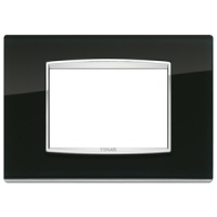 RAMA ORNAMENT 3 MODULE GLASS BLACK ICE EIKON CHROME - RAMA ORNAMENT 3 MODULE GLASS BLACK ICE EIKON CHROME