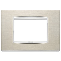 RAMA ORNAMENT 3 MODULE INOX BRUSHED STEEL EIKON CHROME - RAMA ORNAMENT 3 MODULE INOX BRUSHED STEEL EIKON CHROME