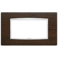RAMA ORNAMENT 4 MODULE WOOD AFRICAN WENGE EIKON CHROME - RAMA ORNAMENT 4 MODULE WOOD AFRICAN WENGE EIKON CHROME