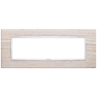 RAMA ORNAMENT 7 MODULE WOOD WHITE OAK EIKON CHROME - RAMA ORNAMENT 7 MODULE WOOD WHITE OAK EIKON CHROME