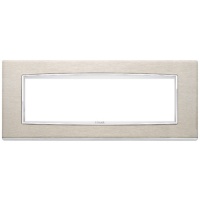 RAMA ORNAMENT 7 MODULE INOX BRUSHED STEEL EIKON CHROME - RAMA ORNAMENT 7 MODULE INOX BRUSHED STEEL EIKON CHROME