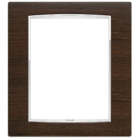 RAMA ORNAMENT 8 MODULE WOOD AFRICAN WENGE EIKON CHROME - RAMA ORNAMENT 8 MODULE WOOD AFRICAN WENGE EIKON CHROME