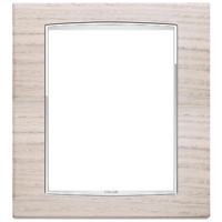 RAMA ORNAMENT 8 MODULE WOOD WHITE OAK EIKON CHROME - RAMA ORNAMENT 8 MODULE WOOD WHITE OAK EIKON CHROME