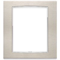 RAMA ORNAMENT 8 MODULE INOX BRUSHED STEEL EIKON CHROME - RAMA ORNAMENT 8 MODULE INOX BRUSHED STEEL EIKON CHROME