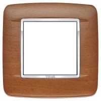 RAMA ORNAMENT 2 MODULE WOOD ITALIAN WALNUT EIKON CHROME - RAMA ORNAMENT 2 MODULE WOOD ITALIAN WALNUT EIKON CHROME