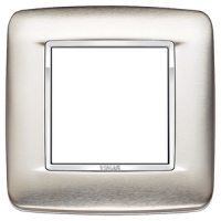 RAMA ORNAMENT 2 MODULE INOX BRUSHED STEEL EIKON CHROME - RAMA ORNAMENT 2 MODULE INOX BRUSHED STEEL EIKON CHROME