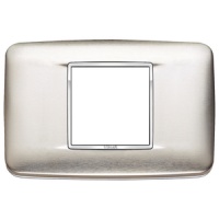 RAMA ORNAMENT 2 MODULE CENTRALE INOX BRUSHED STEEL EIKON CHROME - RAMA ORNAMENT 2 MODULE CENTRALE INOX BRUSHED STEEL EIKON CHROME