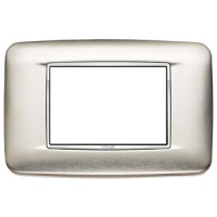 RAMA ORNAMENT 3 MODULE INOX BRUSHED STEEL EIKON CHROME - RAMA ORNAMENT 3 MODULE INOX BRUSHED STEEL EIKON CHROME