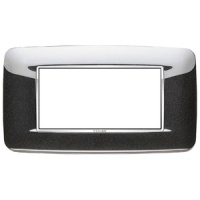RAMA ORNAMENT 4 MODULE BRIGHT ANTHRACITE EIKON CHROME - RAMA ORNAMENT 4 MODULE BRIGHT ANTHRACITE EIKON CHROME