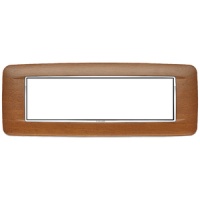 RAMA ORNAMENT 7 MODULE WOOD ITALIAN WALNUT EIKON CHROME - RAMA ORNAMENT 7 MODULE WOOD ITALIAN WALNUT EIKON CHROME