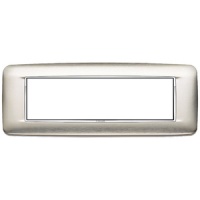 RAMA ORNAMENT 7 MODULE INOX BRUSHED STEEL EIKON CHROME - RAMA ORNAMENT 7 MODULE INOX BRUSHED STEEL EIKON CHROME