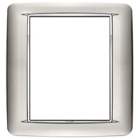 RAMA ORNAMENT 8 MODULE INOX BRUSHED STEEL EIKON CHROME - RAMA ORNAMENT 8 MODULE INOX BRUSHED STEEL EIKON CHROME
