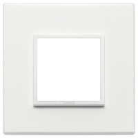 RAMA ORNAMENT 2 MODULE ALUMINIUM TOTAL WHITE EIKON EVO - RAMA ORNAMENT 2 MODULE ALUMINIUM TOTAL WHITE EIKON EVO
