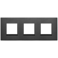 RAMA ORNAMENT 6(2+2+2) MODULE TOTAL BLACK EIKON EVO - RAMA ORNAMENT 6(2+2+2) MODULE TOTAL BLACK EIKON EVO