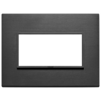 RAMA ORNAMENT 4 MODULE ALUMINIUM TOTAL BLACK EIKON EVO - RAMA ORNAMENT 4 MODULE ALUMINIUM TOTAL BLACK EIKON EVO